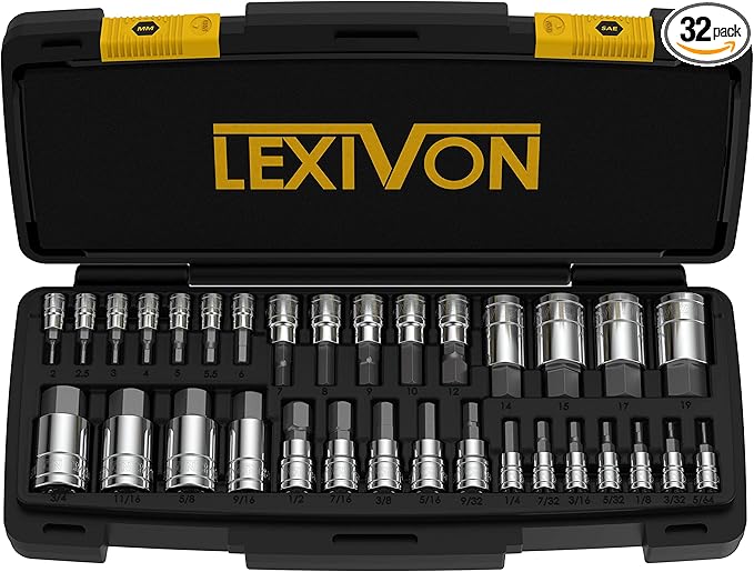 HexForce™ 32-Piece Allen Socket Set